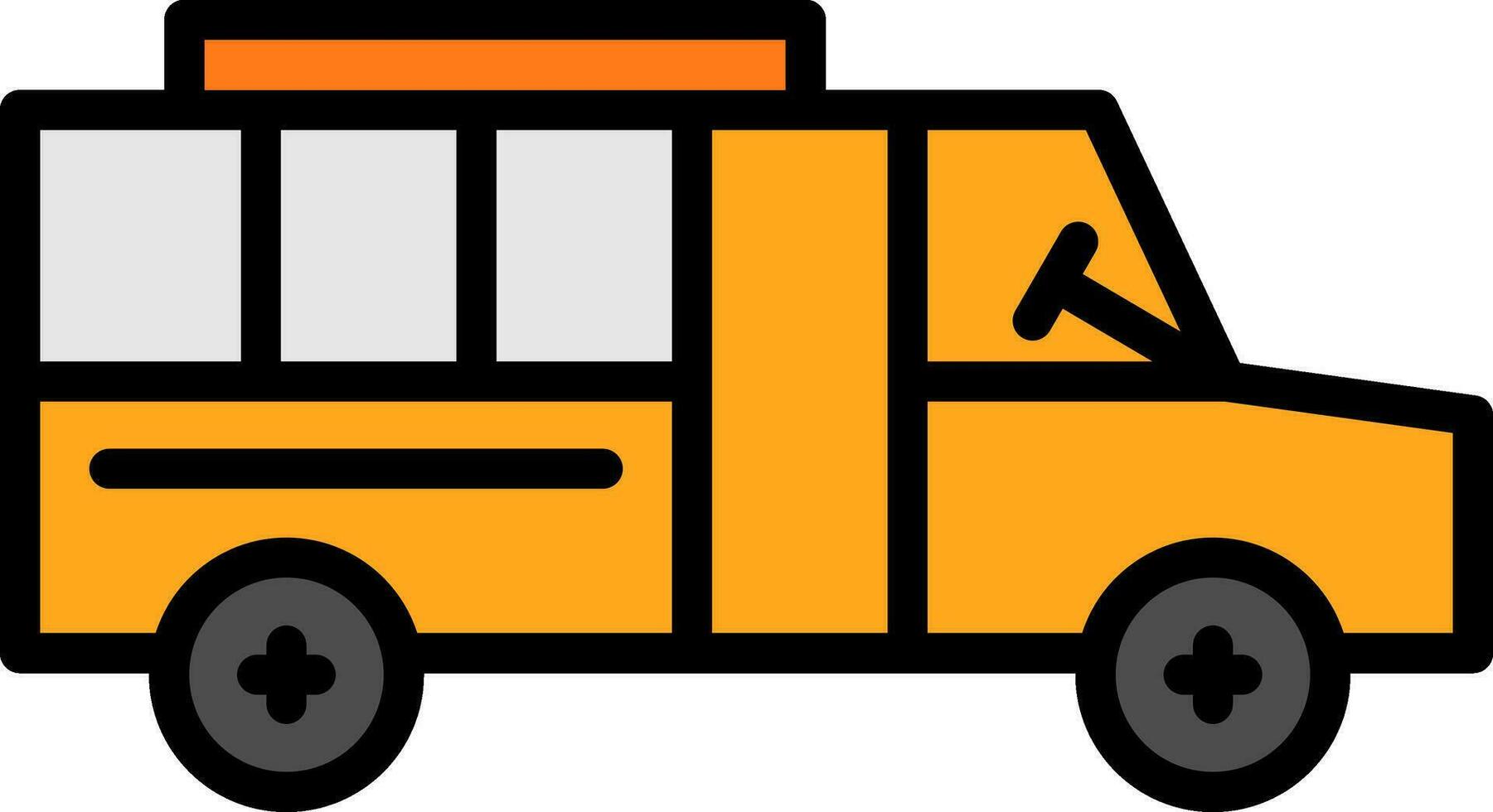 School bus Vector Icon Design