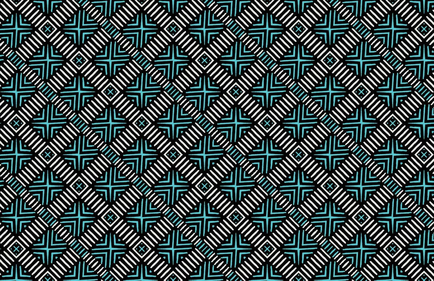 Seamless white and blue grunge stripes fabric pattern vector