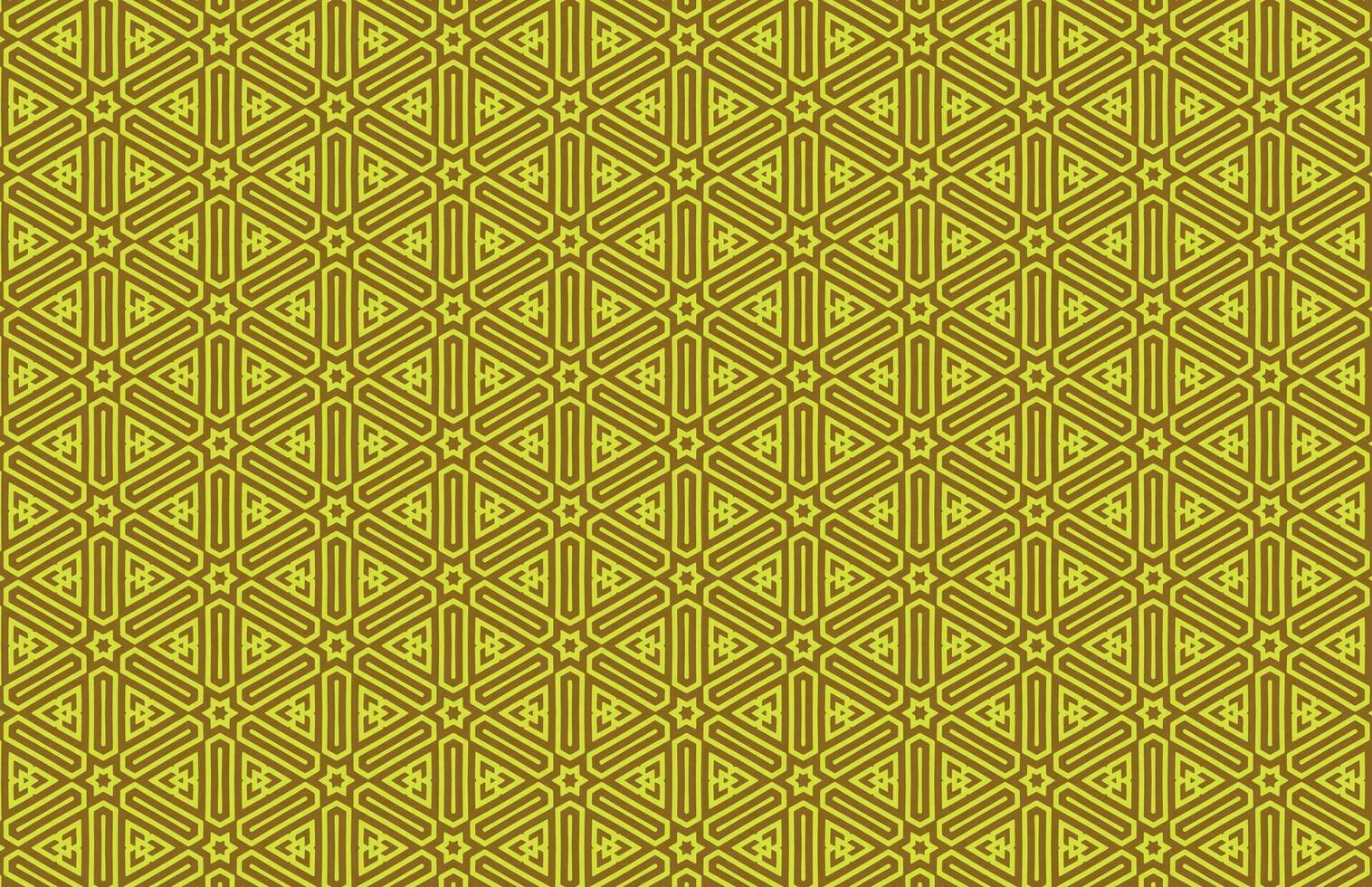 Yellow hexagon fabric pattern vector