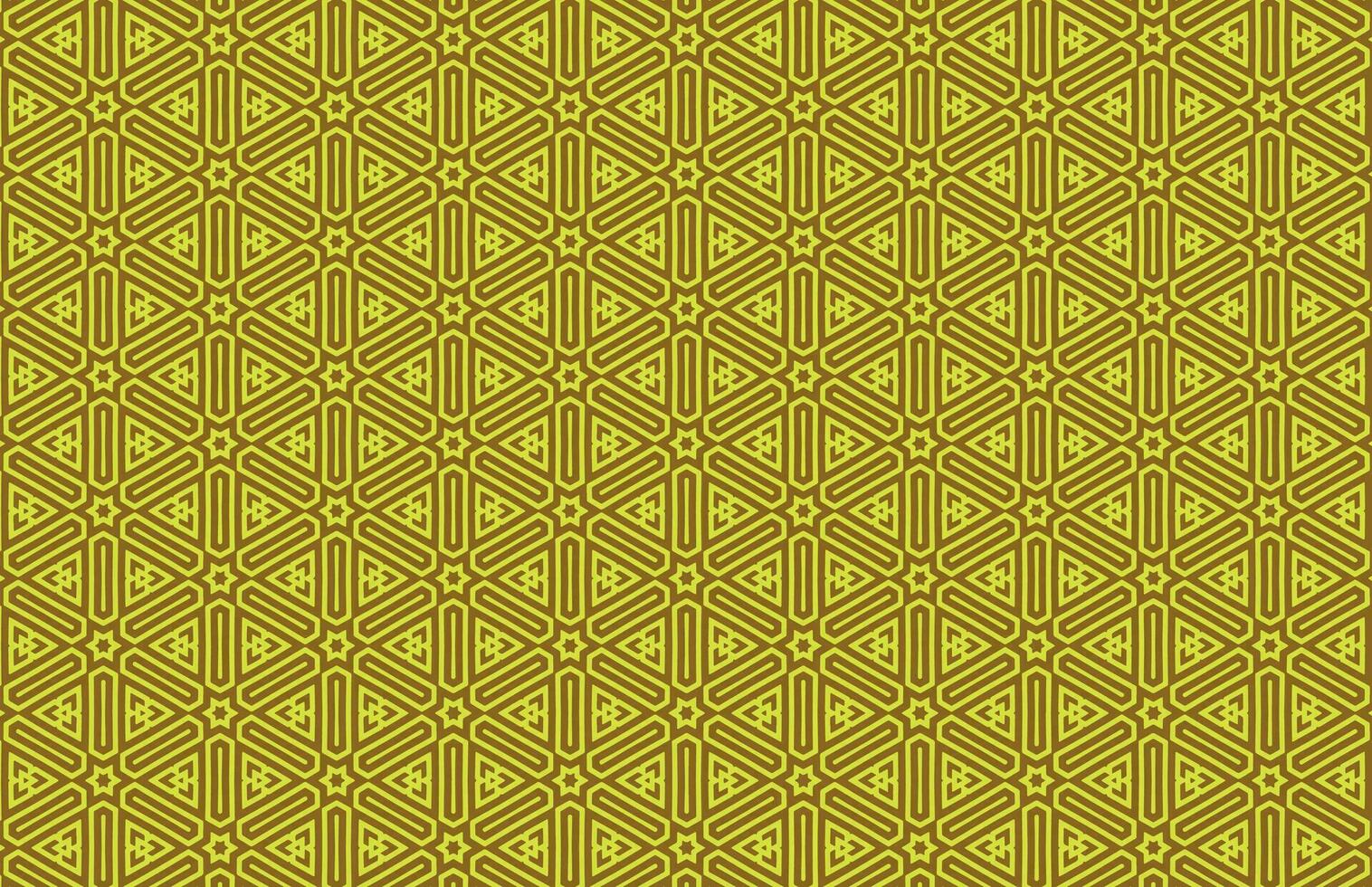 Yellow hexagon fabric pattern vector