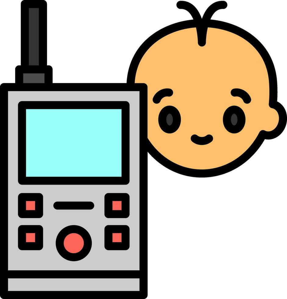 Baby monitor Vector Icon Design