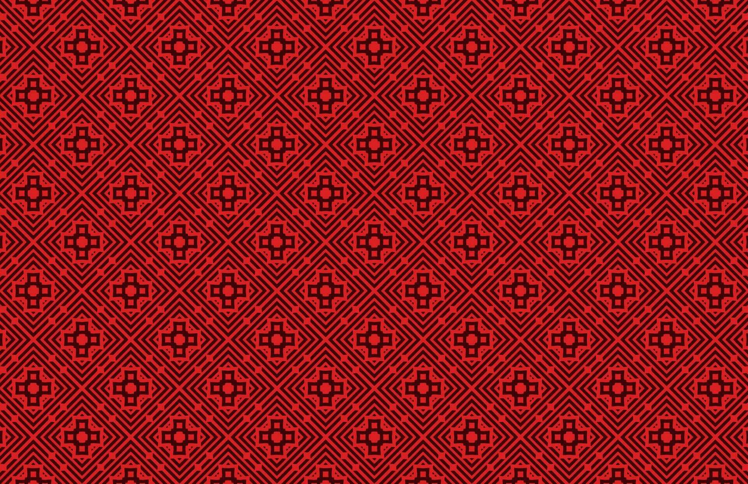 Seamless geometric red tile pattern vector