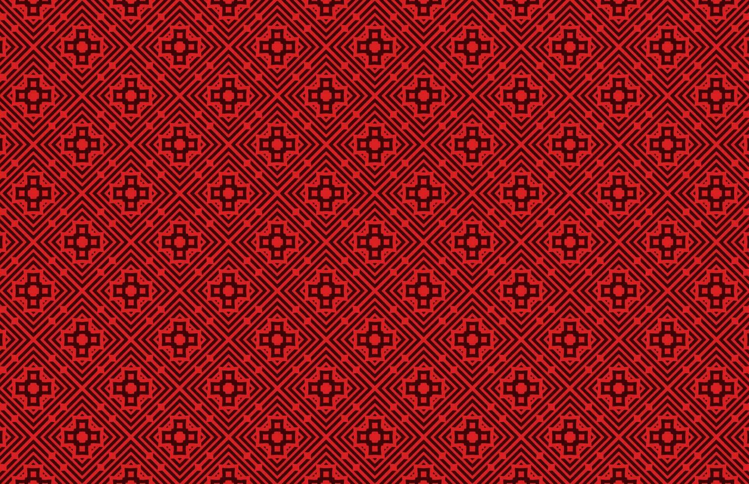 Seamless geometric red tile pattern vector