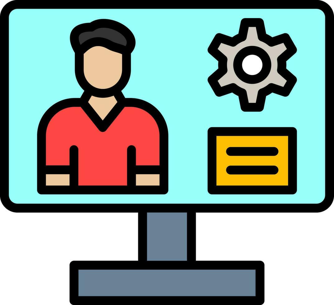 Content management system Vector Icon Design