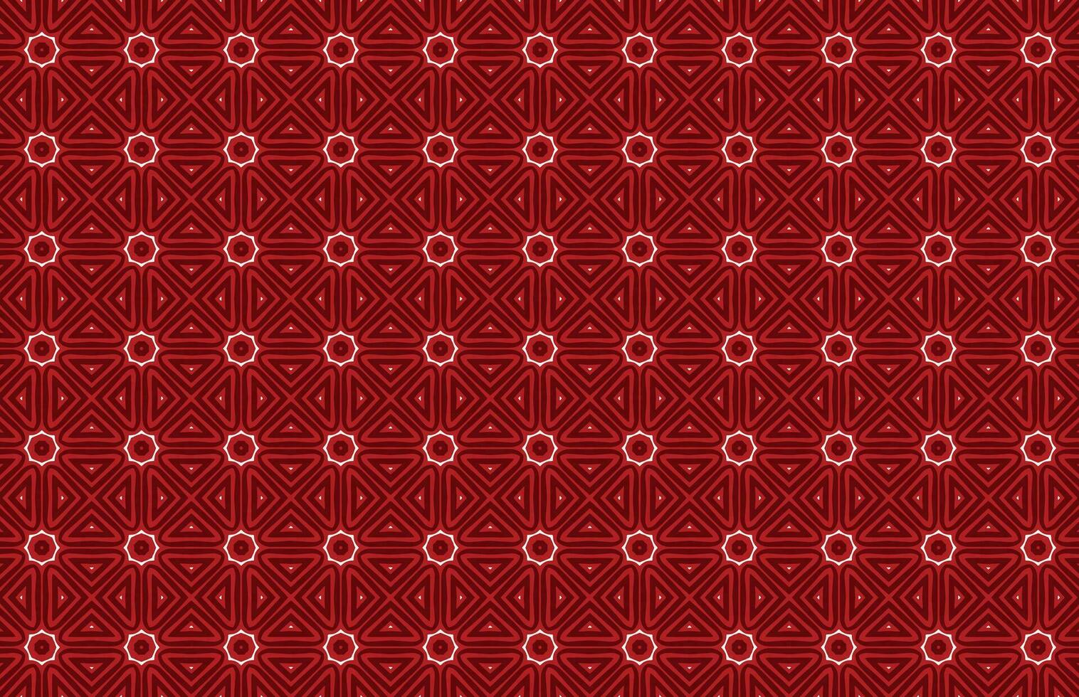 Seamless red and white fabric pattern vector