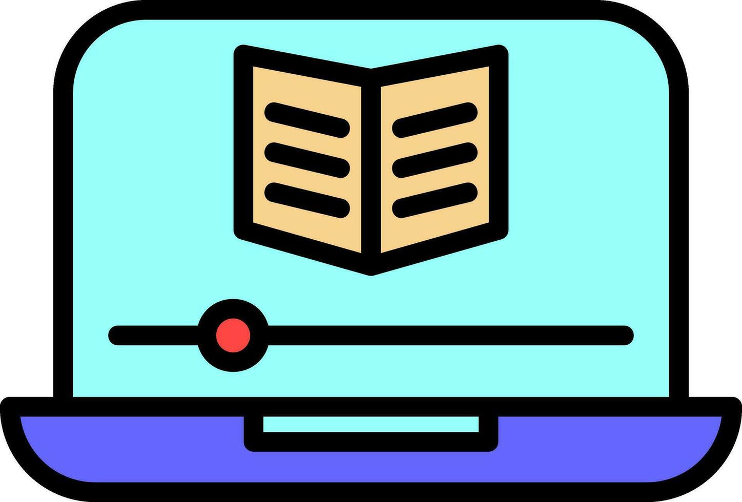 Educational video Vector Icon Design