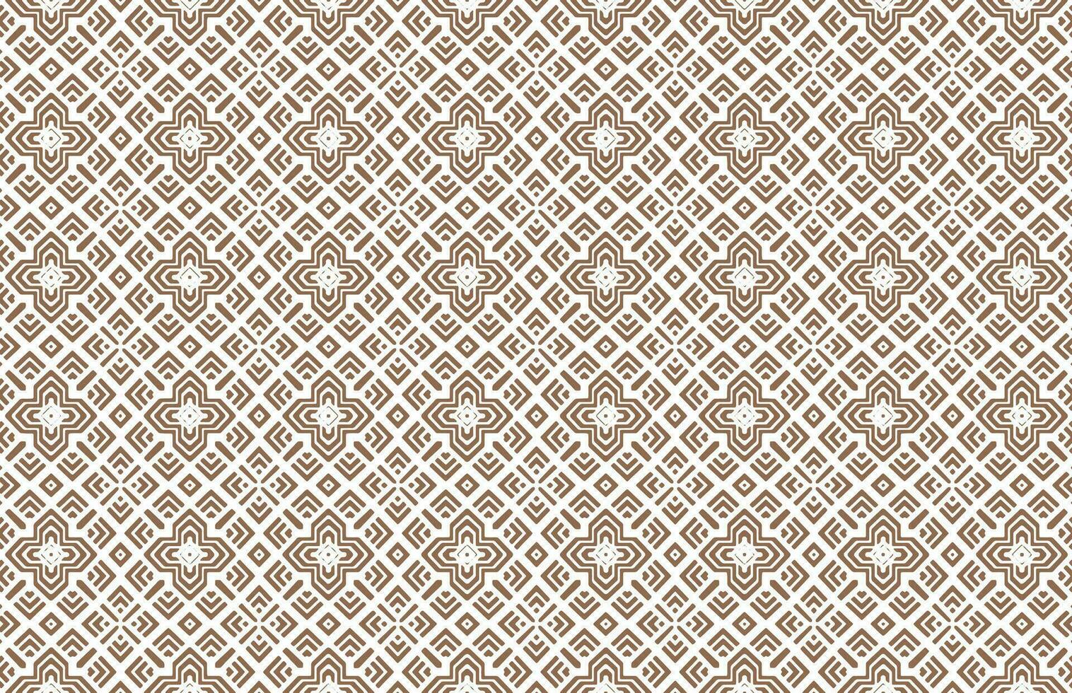 Brown geometric tile pattern vector