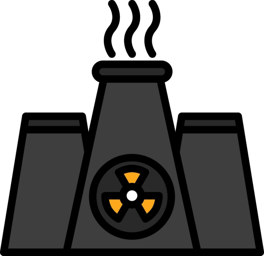 diseño de icono de vector de energía nuclear