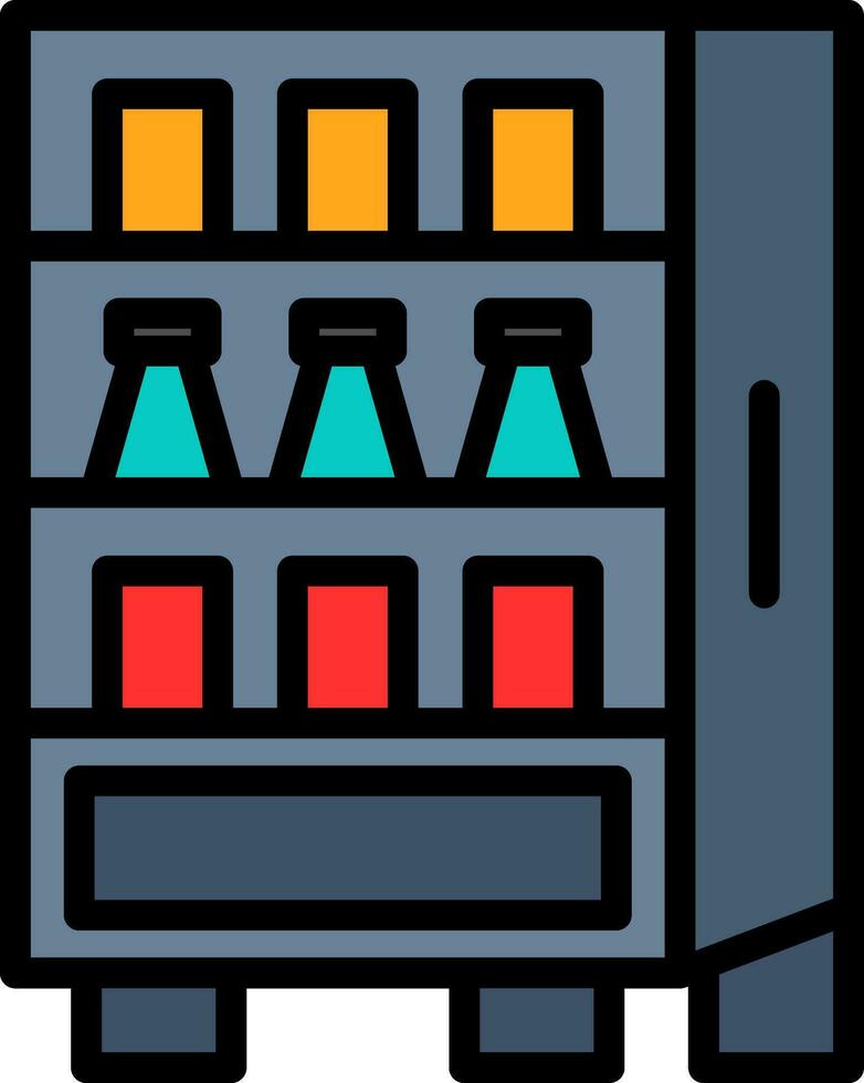 Vending machine Vector Icon Design