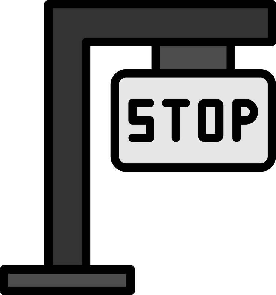 Stop sign Vector Icon Design