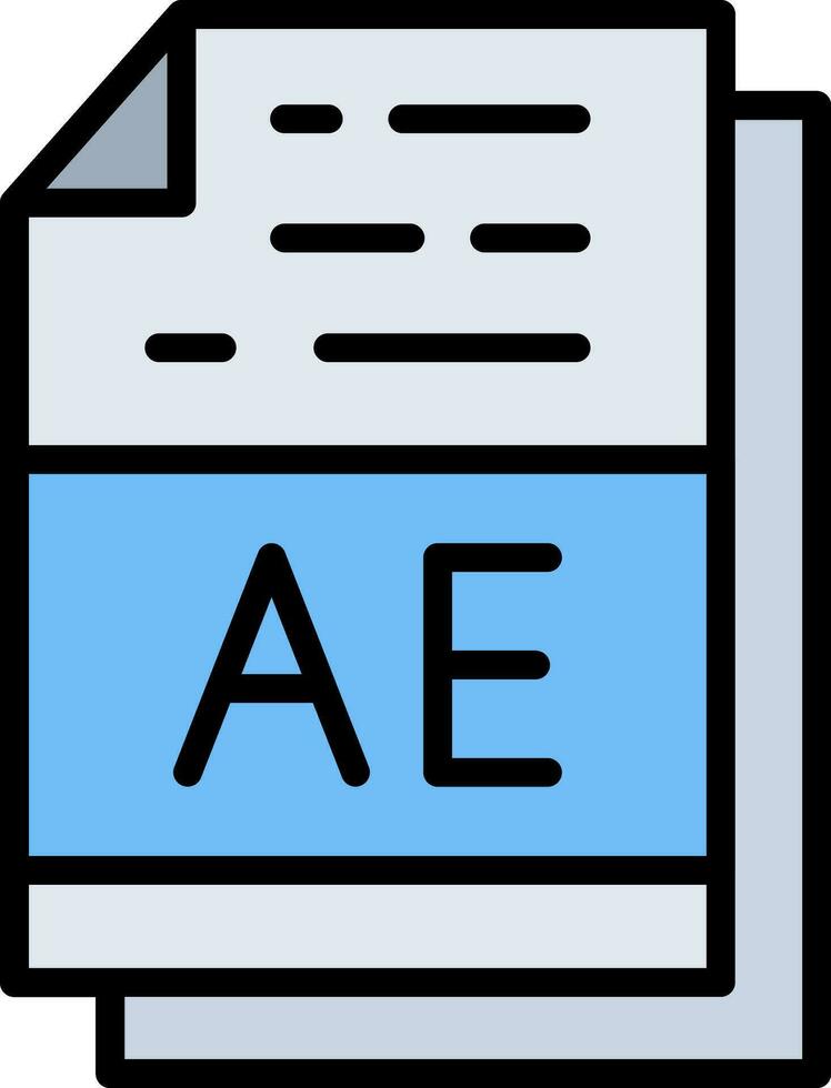 ae vector icono diseño