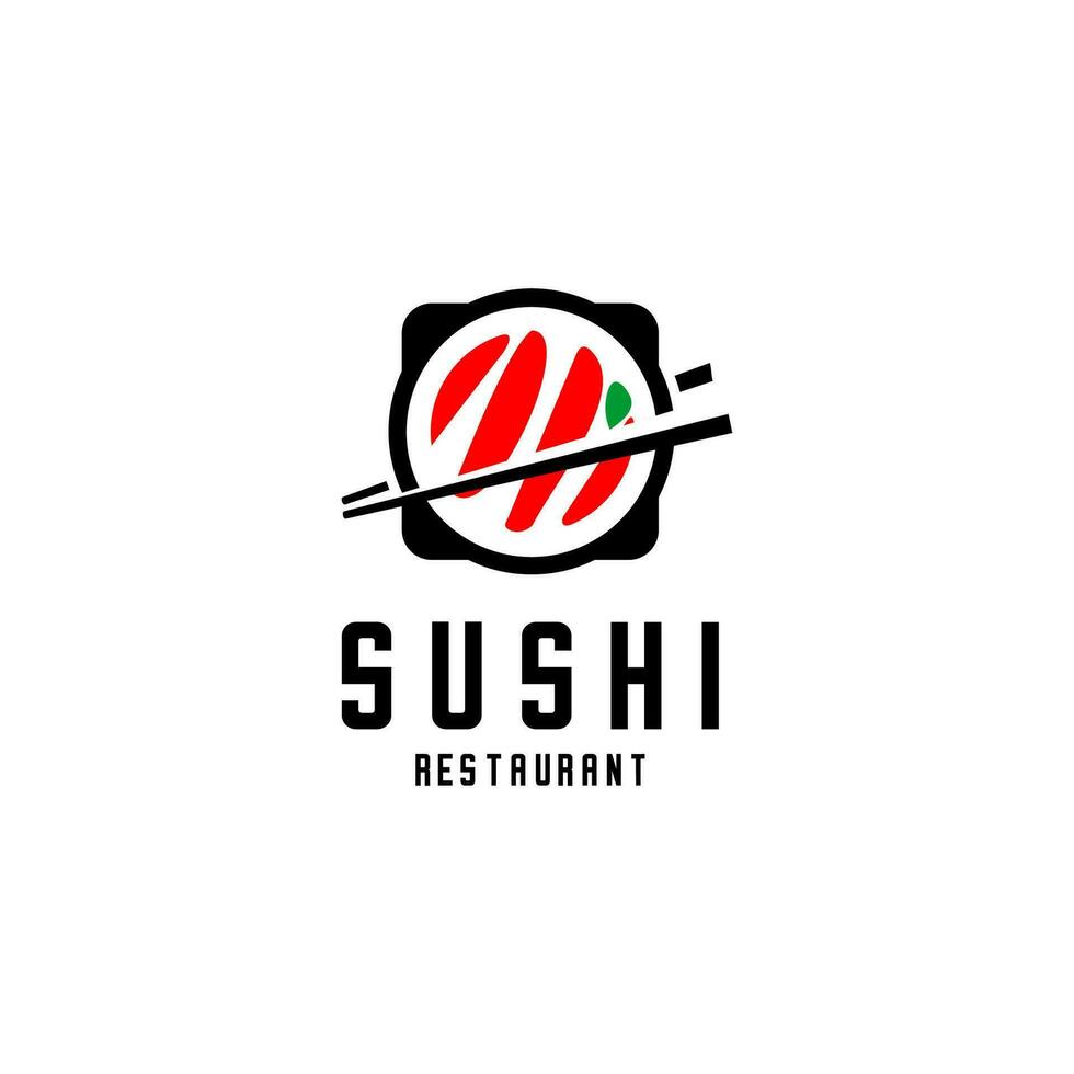 SUSHI RESTAURANT LOGO vector