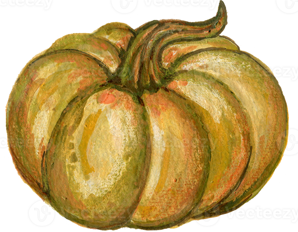 Watercolor gouache vintage autumn and fall seasons set of leaves, branches, bird, fox, mushroom and pumpkins Thanksgiving, Halloween illustration for your design hand painted png