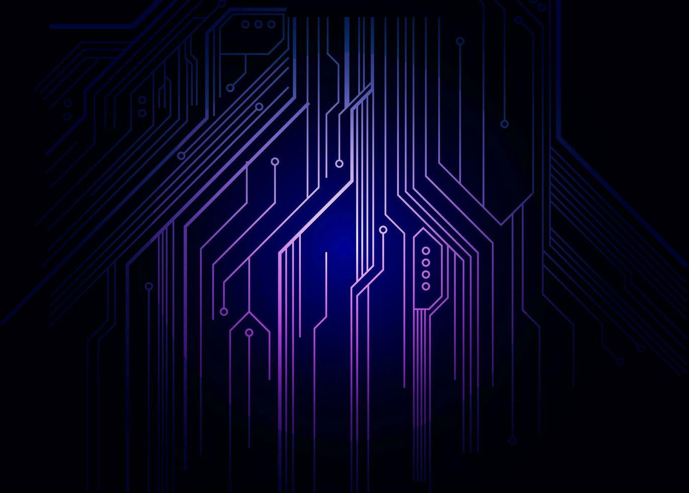 Abstract technology futuristic digital concept square pattern with lighting glowing particles square elements on dark blue background. Vector illustration