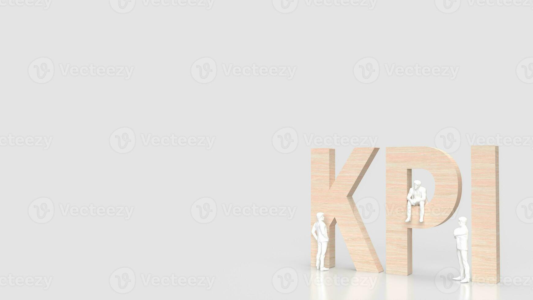 The KPI or Key Performance Indicator for Business concept 3d rendering photo