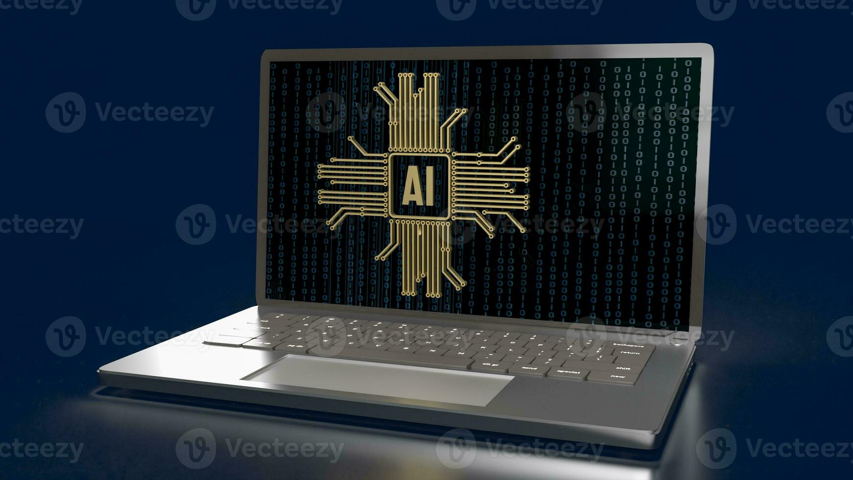 The ai or Artificial Intelligence image for technology  concept 3d rendering photo