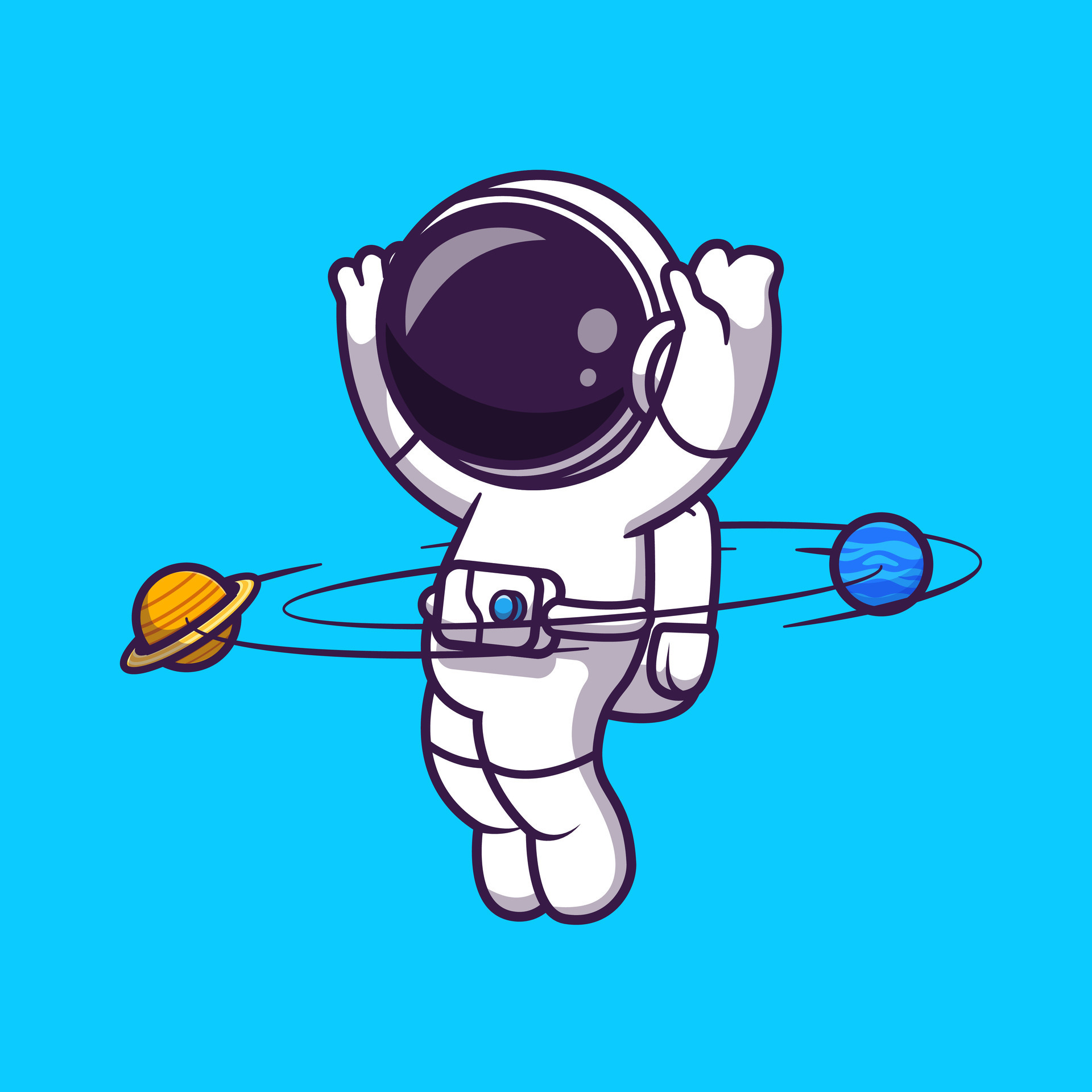 Premium Vector  Cute couple astronauts hug art illustrations