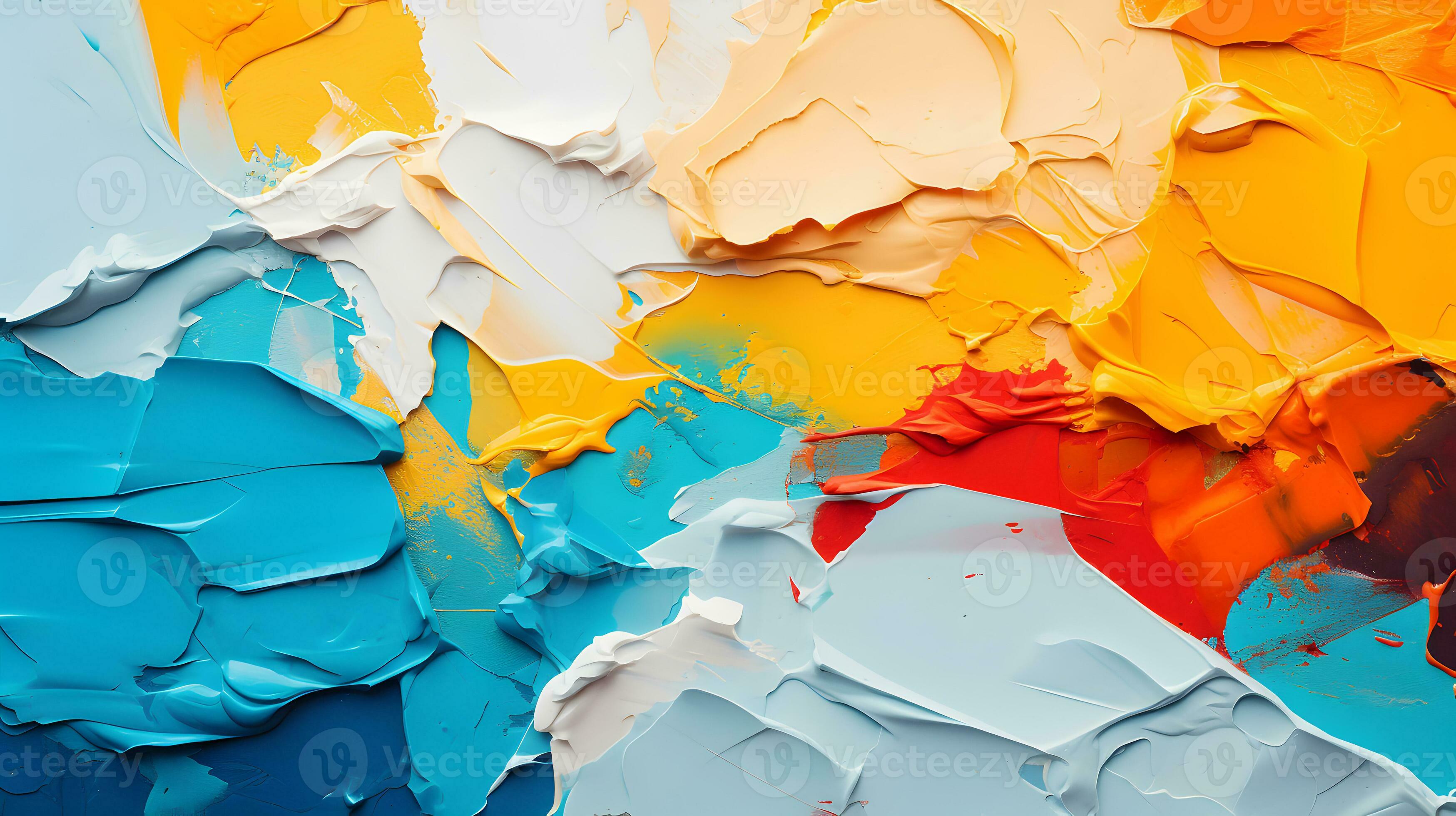 Abstract oil painting background. Color texture. Fragment of artwork