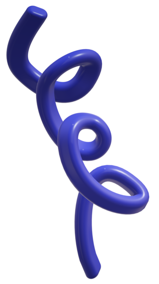 3d curvy spiral object png