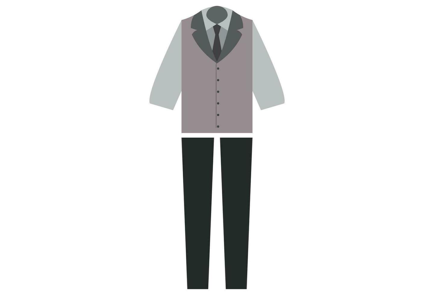 barman uniform, typically consists of a collared shirt, vest or jacket, and dress pants or slacks.The uniform is designed to create a professional and polished appearance for the bartender, vector