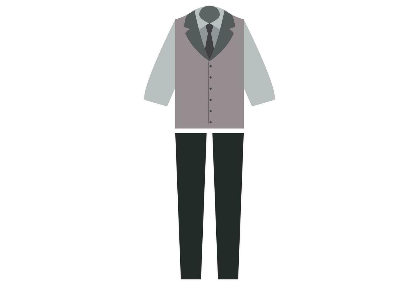 barman uniform, typically consists of a collared shirt, vest or jacket, and dress pants or slacks.The uniform is designed to create a professional and polished appearance for the bartender, vector