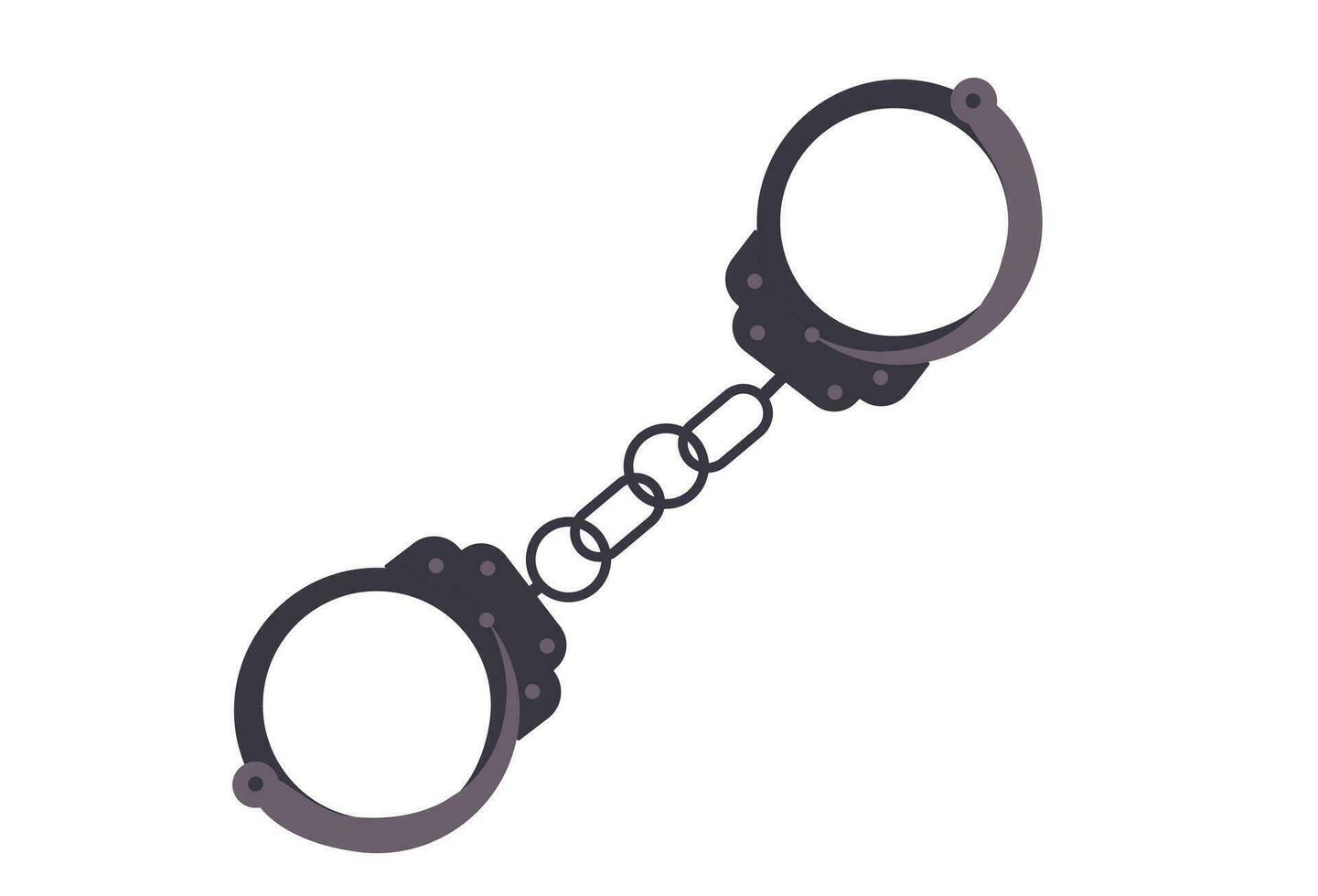 Handcuffs icon, is a vector illustration, very simple and minimalistic. With this Handcuffs icon you can use it for various needs. Whether for promotional needs or visual punishment design cuffs