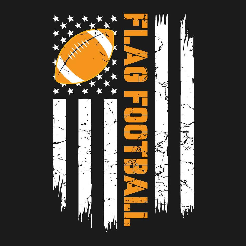 funny Football USA American Flag Vintage Gift T-Shirt vector