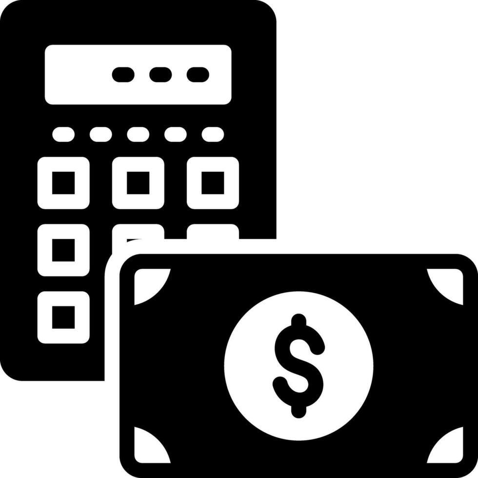 solid icon for estimate vector