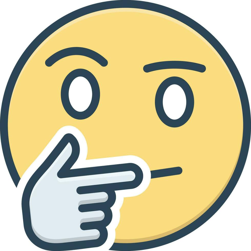 color icon for considering vector