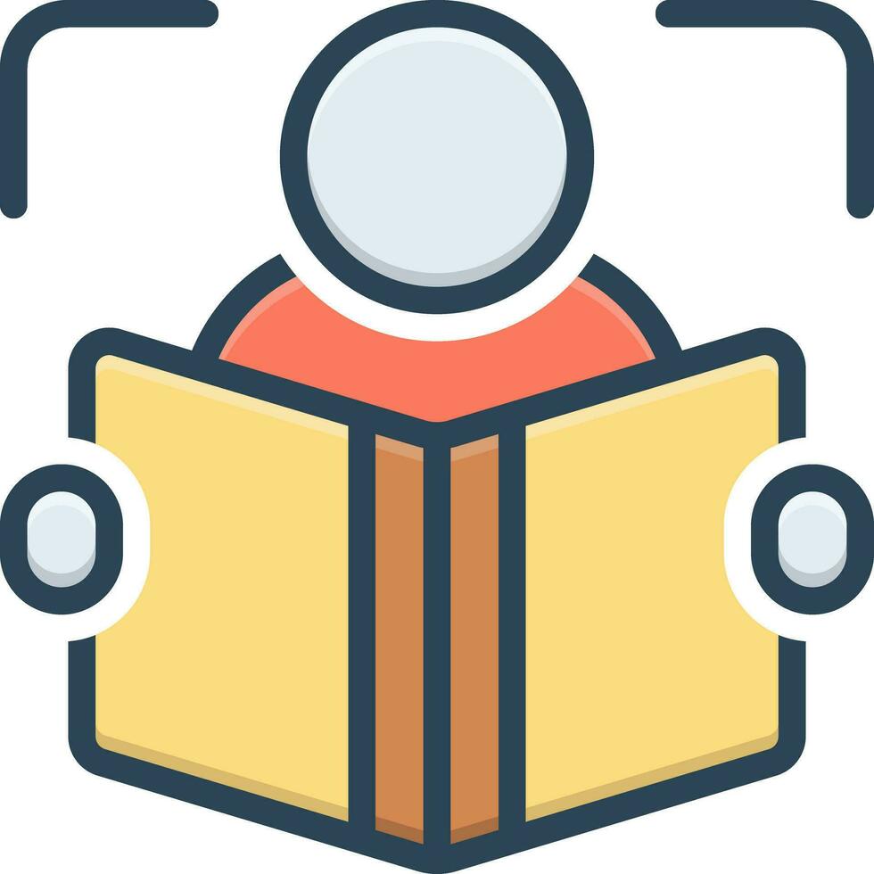 color icon for reader vector