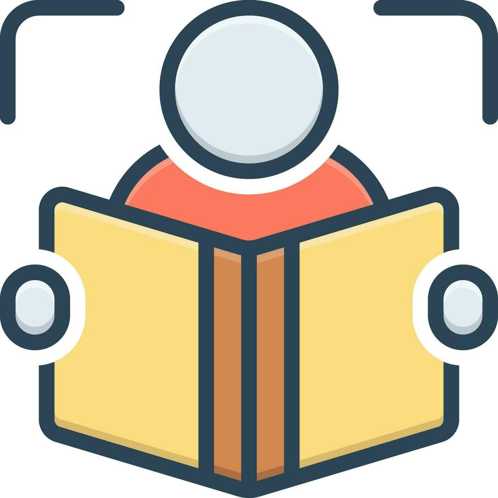 color icon for reader vector