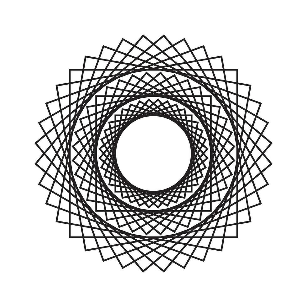 Decorative Radial Circle Pattern background vector