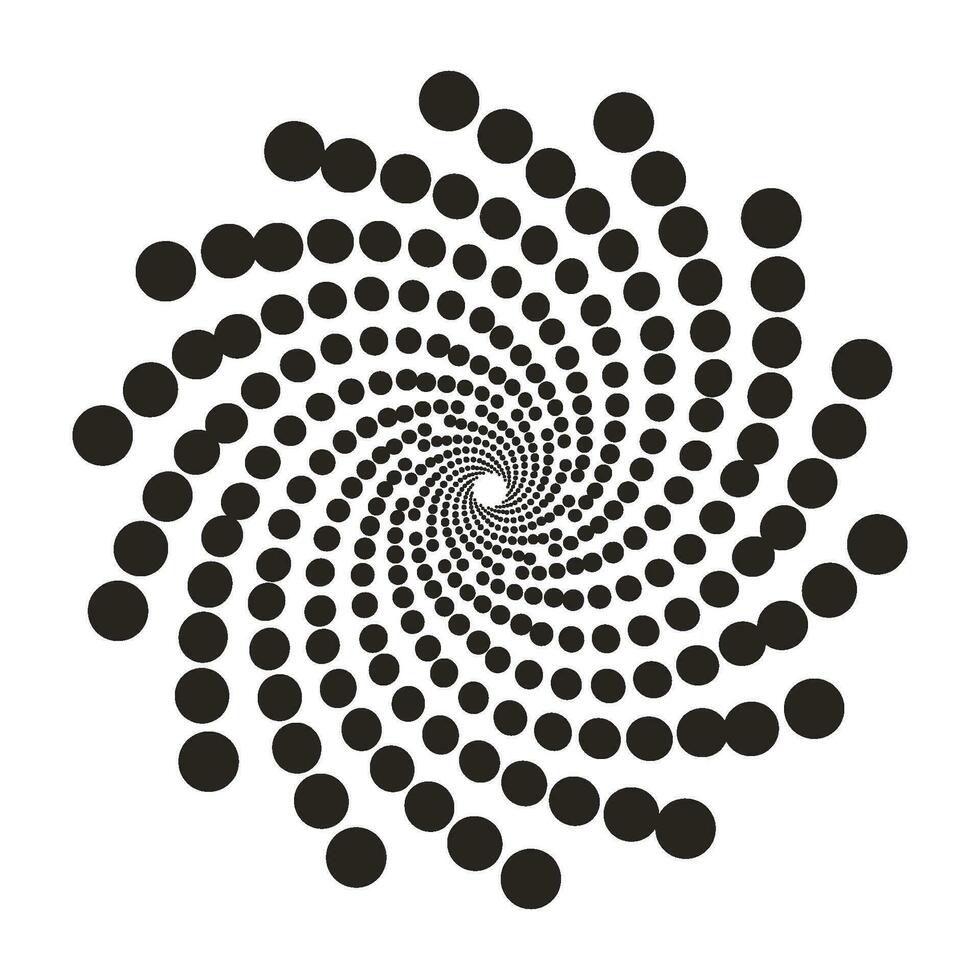 circular halftone dots background vector