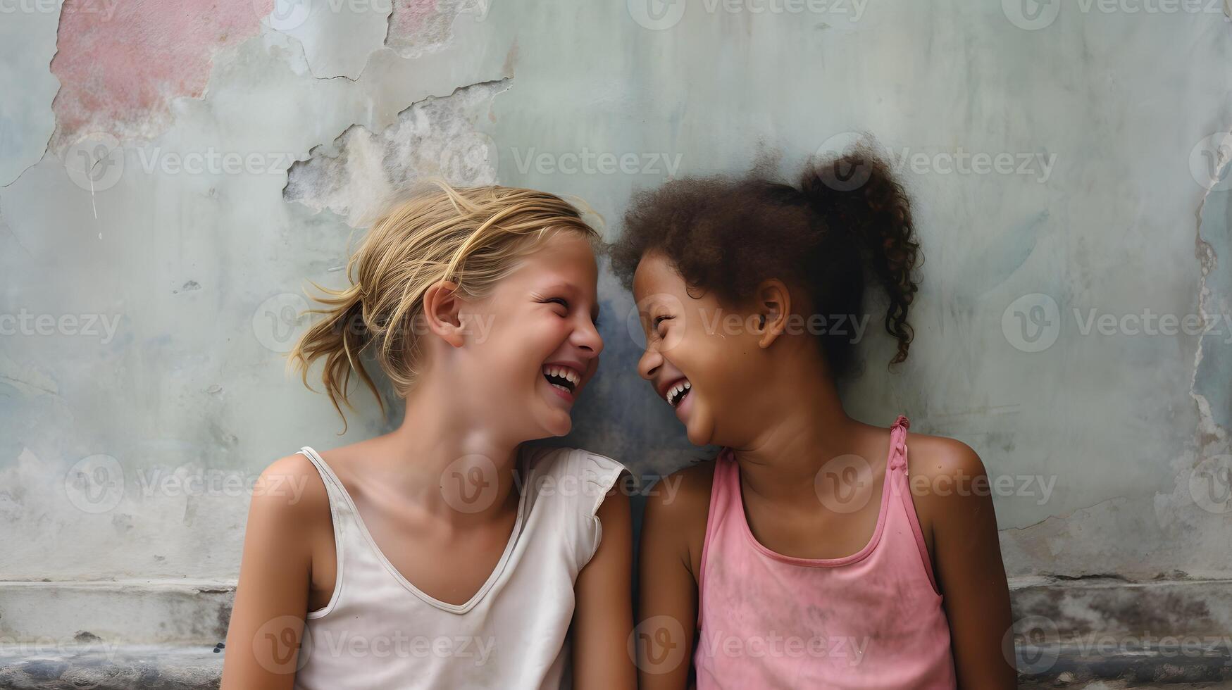 Friendship day, best friends, buddies having fun, photo