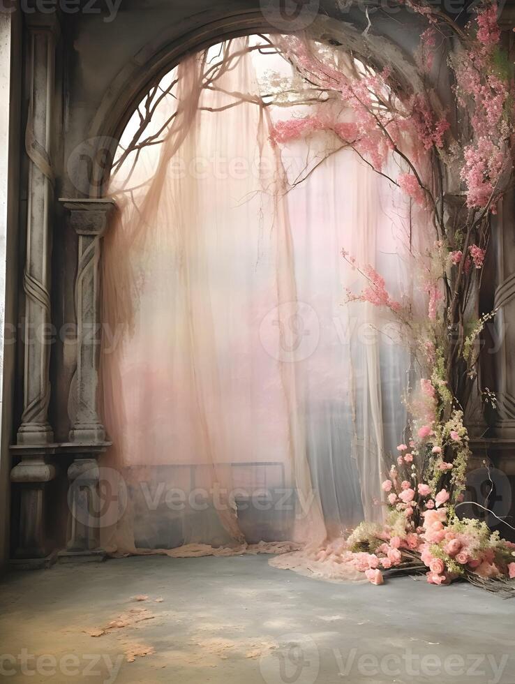 Wedding backdrop background illustration design, couple in love, marriage, bride, photo