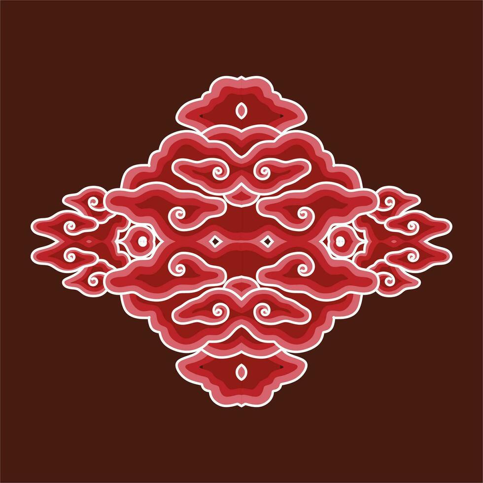 Traditional Indonesian batik motif Vector batik design