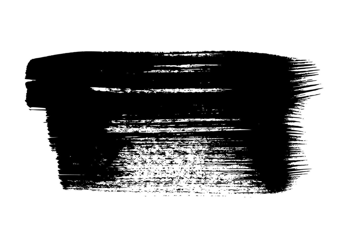 Black grunge brush stroke vector