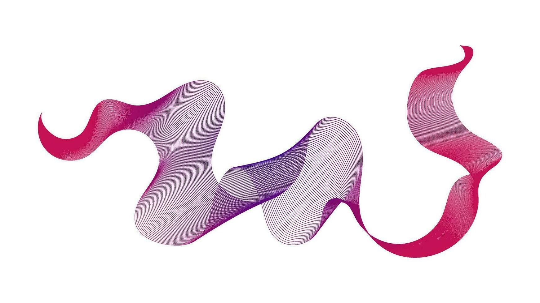 Abstract backdrop with wave gradient lines vector