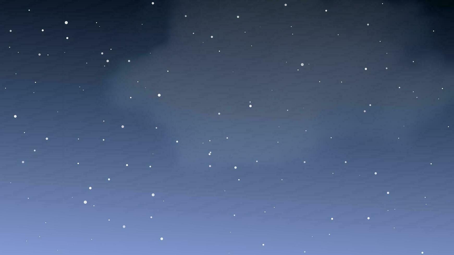 cielo nocturno con nubes y muchas estrellas. fondo de naturaleza abstracta con polvo de estrellas en el universo profundo. ilustración vectorial vector