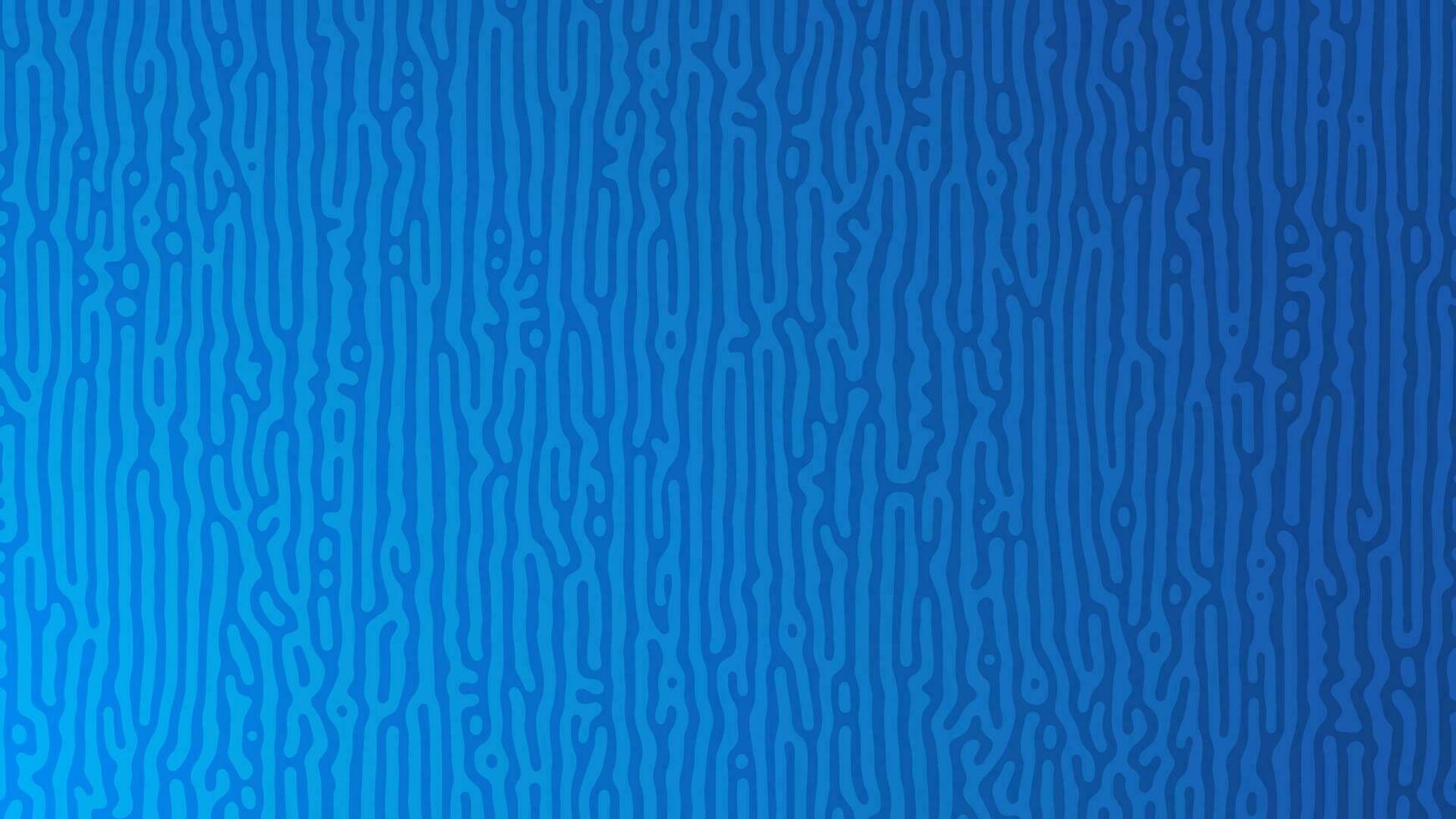 Blue Turing reaction gradient background. Abstract diffusion pattern with chaotic shapes. Vector illustration.