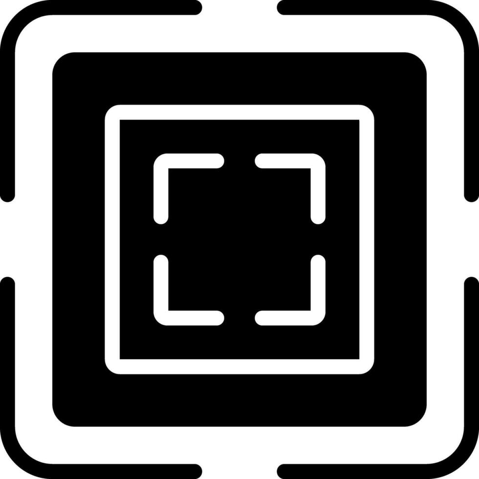 solid icon for square vector