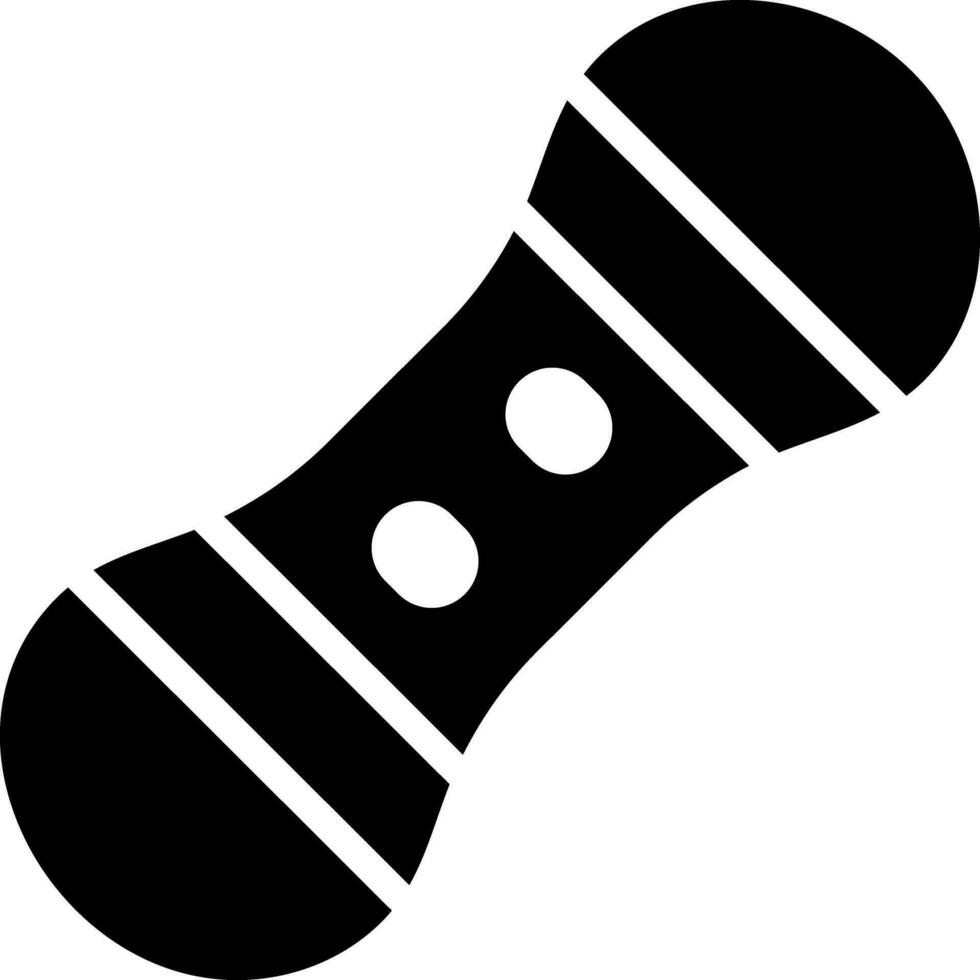 sólido icono para tabla de snowboard vector