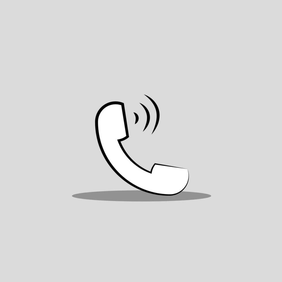 Telephone icon vector