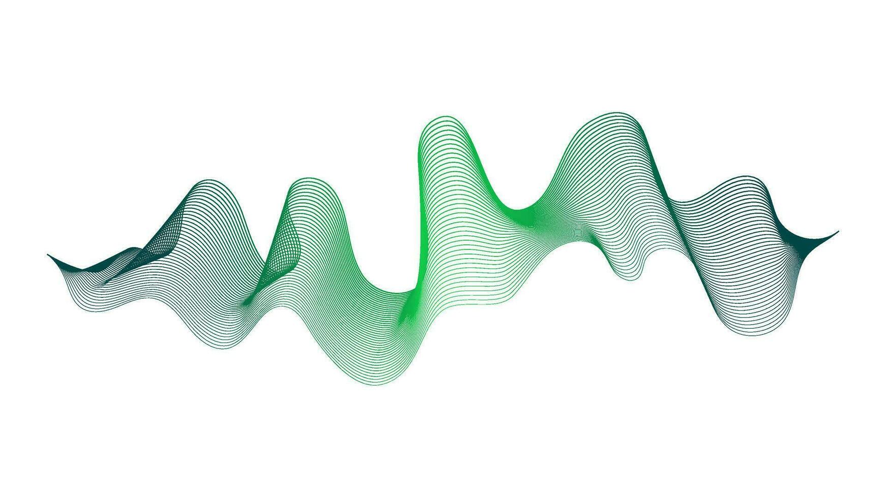 Abstract backdrop with wave gradient lines vector
