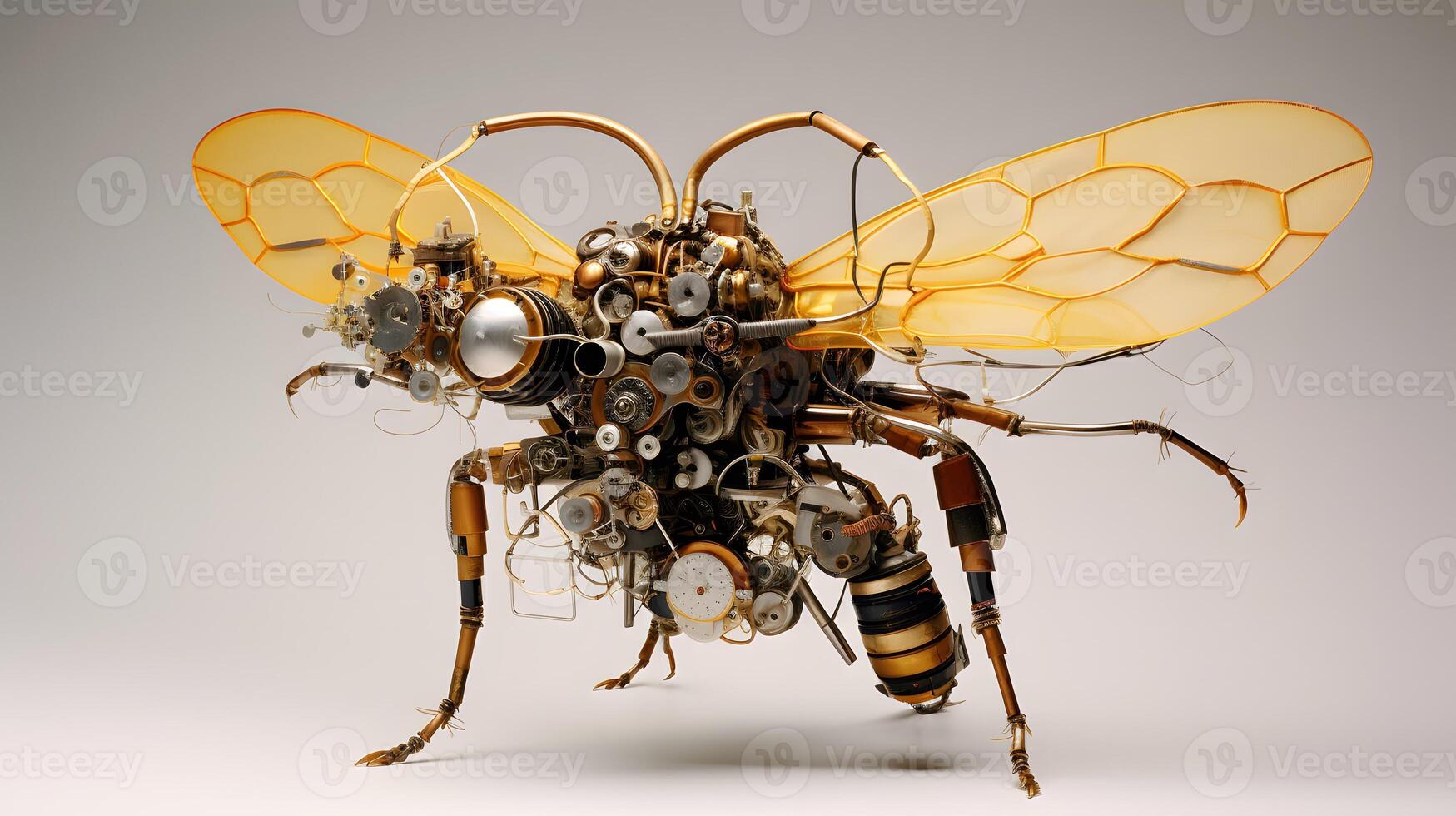 Bee or honeybee, honey comb, background, photo
