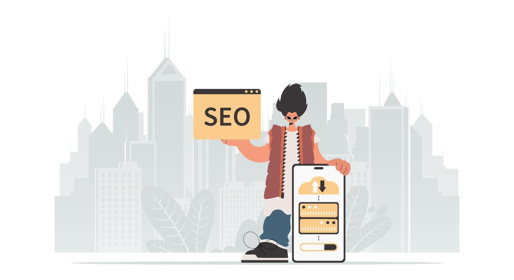 Seo for small business vector