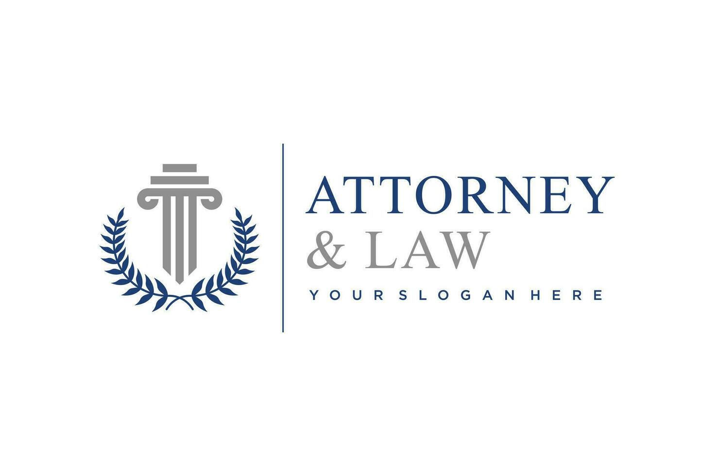Lawyer design element vector with creative concept