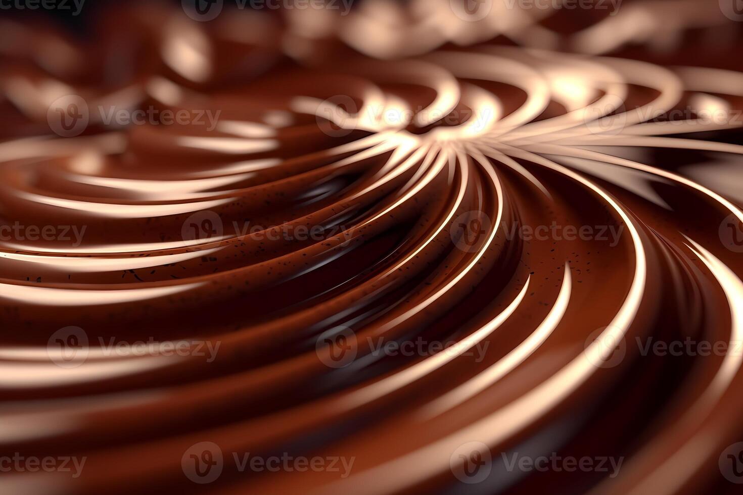 Swirl chocolate background. World Chocolate day. High quality illustration. AI Generative photo