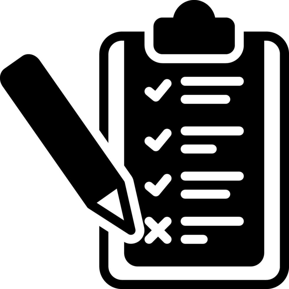 solid icon for assessed vector