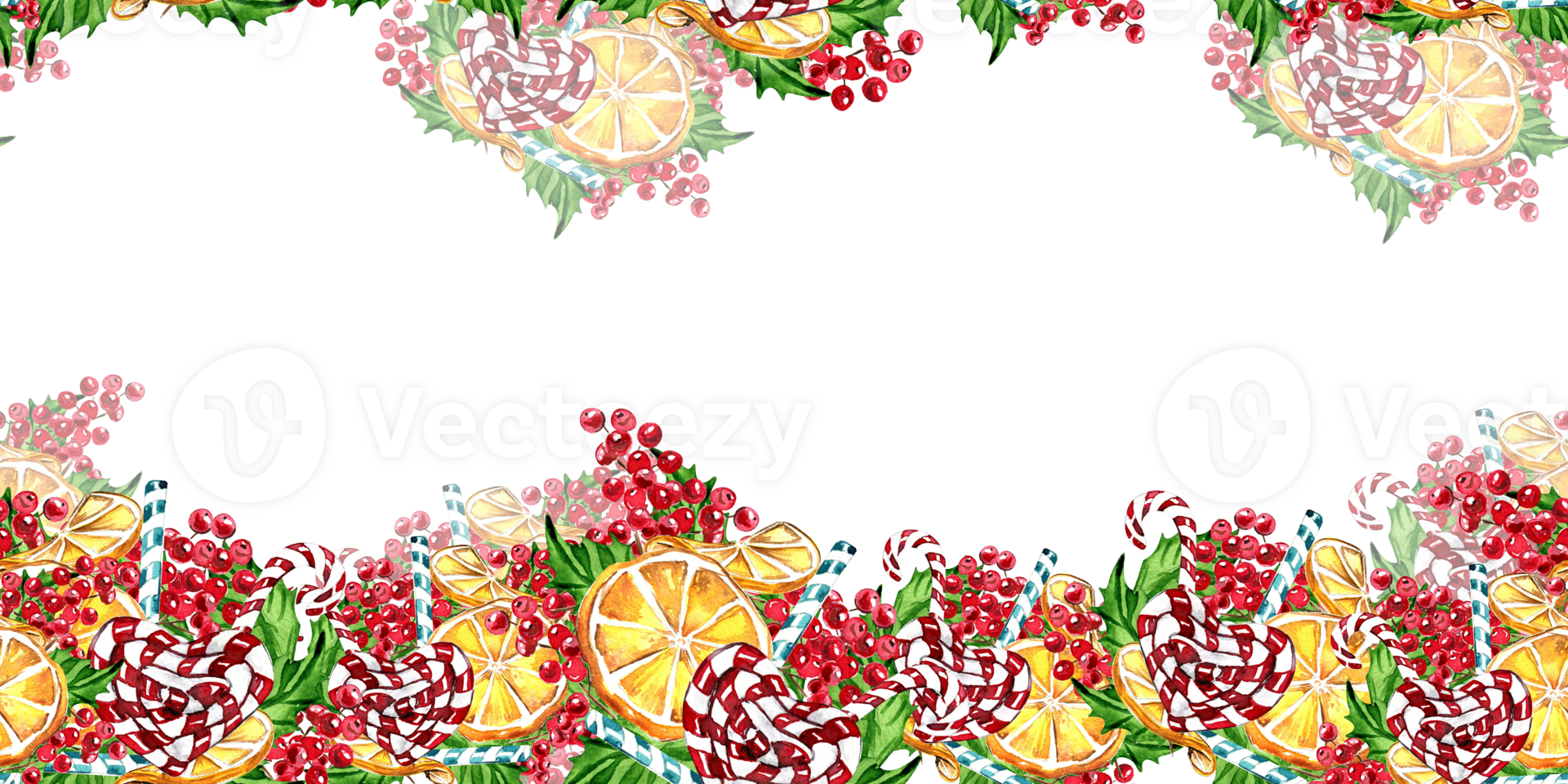 Horizontal seamless background for Christmas and New Year. png